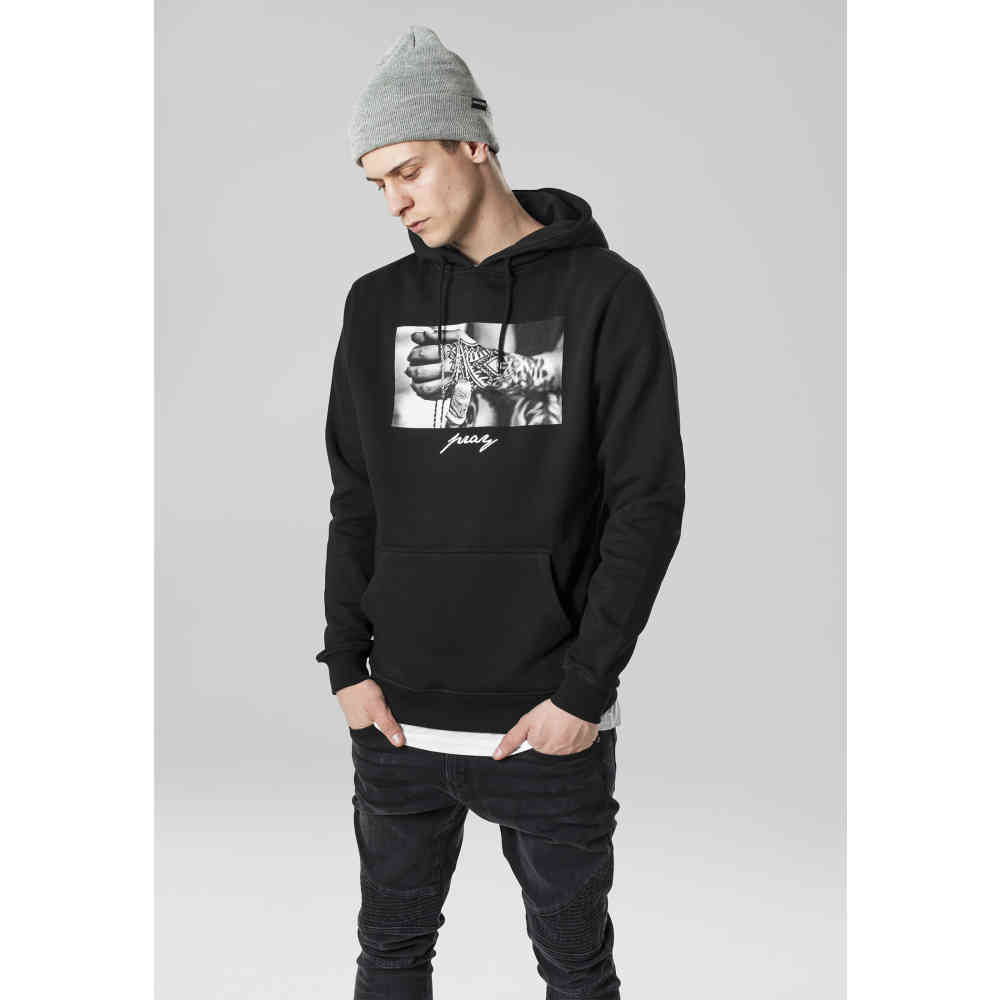 Mister Tee Pray 2.0 Hoodie trui Zwart